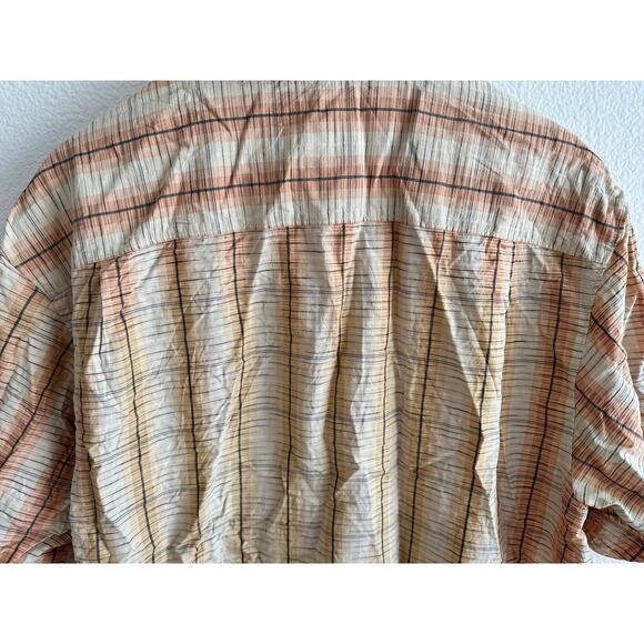Tommy Bahama Mens Original Fit Size XL Silk/Cotton Blend Coconut Button Up Peach - Picture 3 of 7